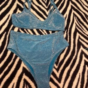 high waisted glitter bikini
